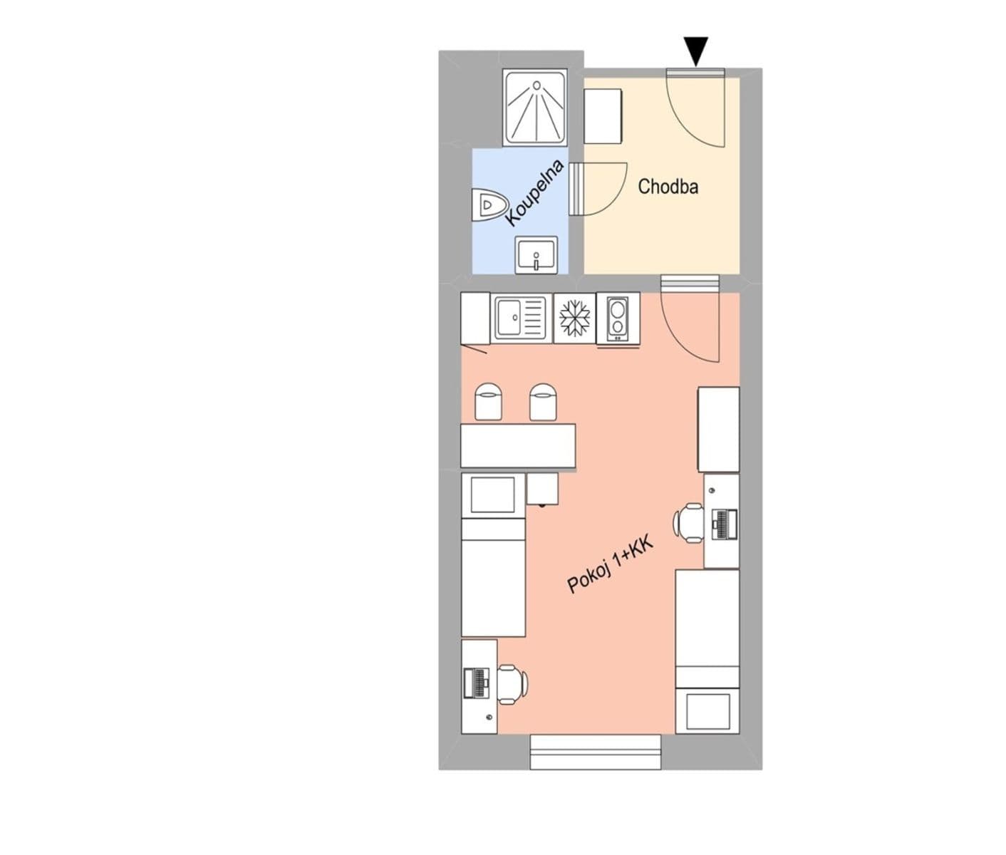 Prenájom bytu 1-izbový 27 m², Magisterská, Plzeň, Plzeňský kraj Prenájom bytu 1-izbový 27 m², Magisterská, Plzeň, Plzeňský kraj