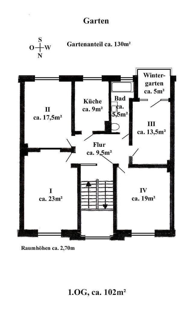 Prenájom bytu 4-izbový 102 m², Hildesheim, Dolné Sasko Prenájom bytu 4-izbový 102 m², Hildesheim, Dolné Sasko