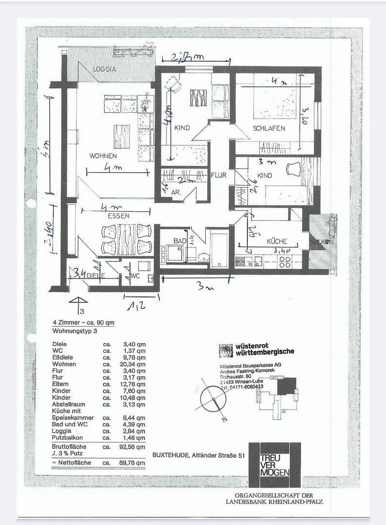 Predaj bytu 4-izbový 90 m², Altländer str 51 51, Buxtehude, Dolné Sasko Predaj bytu 4-izbový 90 m², Altländer str 51 51, Buxtehude, Dolné Sasko