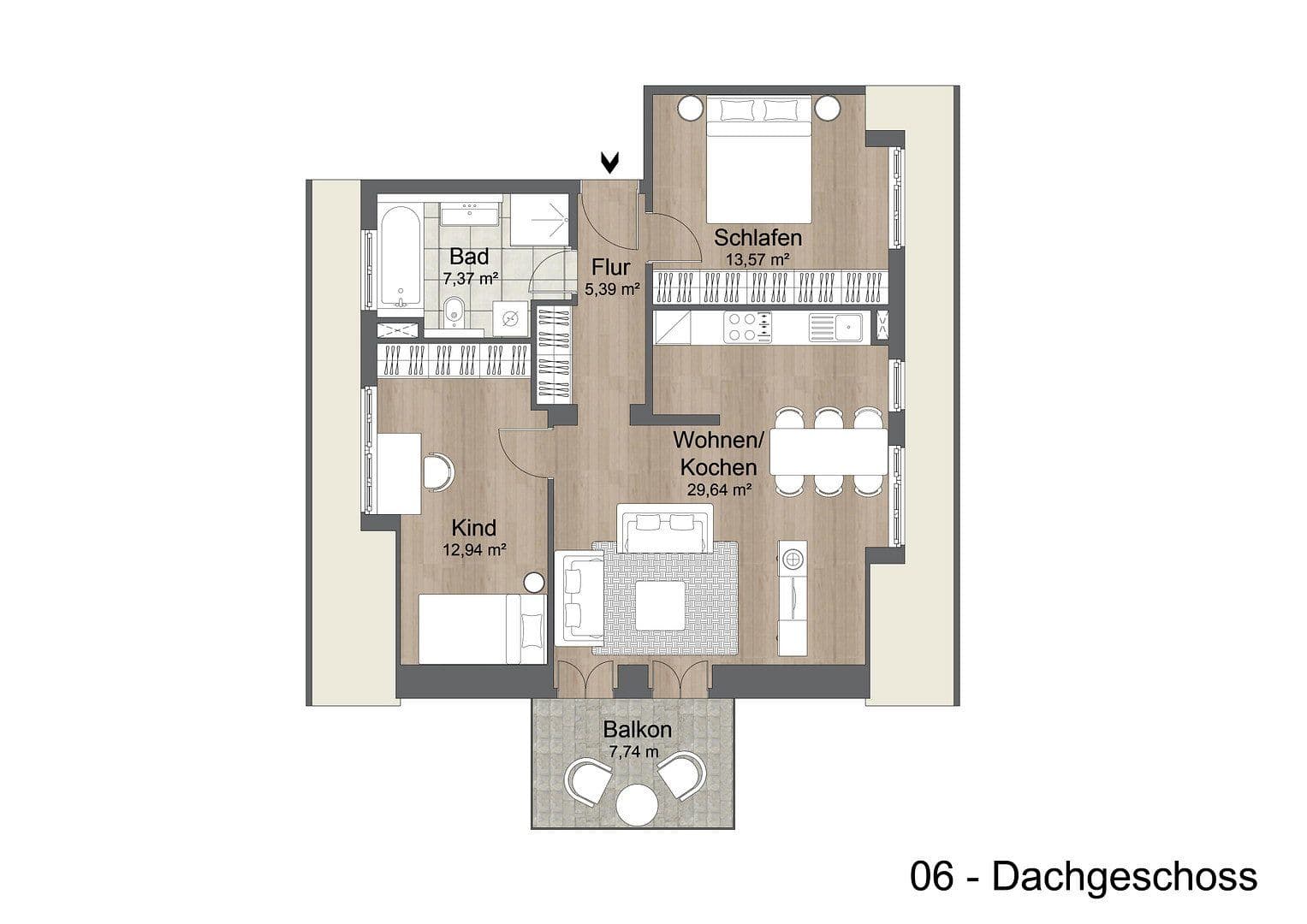 Prenájom bytu 3-izbový 74 m², Baden-Baden, Bádensko-Wurttembersko Prenájom bytu 3-izbový 74 m², Baden-Baden, Bádensko-Wurttembersko