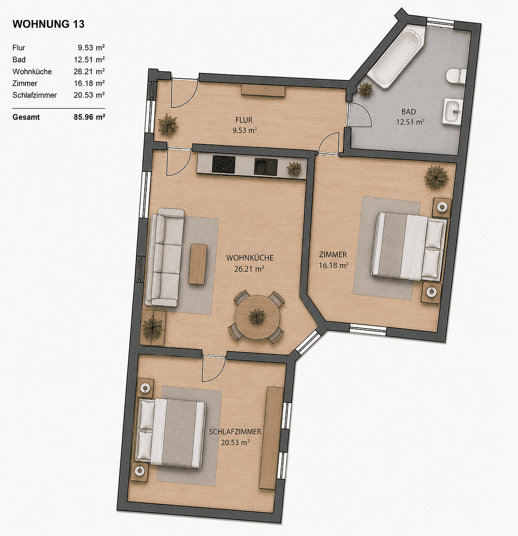 Predaj bytu 3-izbový 86 m², Berlin, Berlín Predaj bytu 3-izbový 86 m², Berlin, Berlín