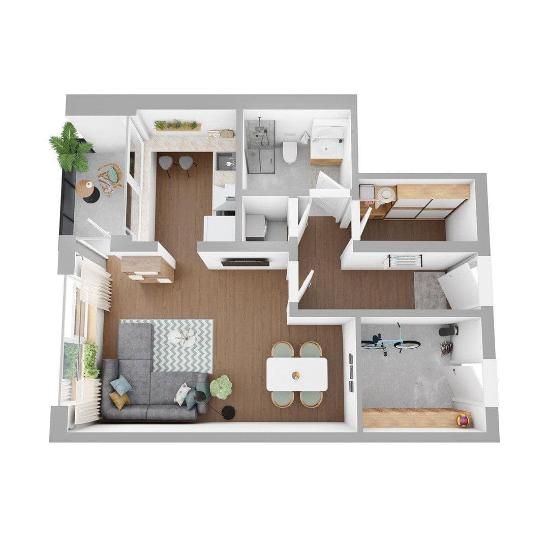 Prenájom bytu 1-izbový 54 m², Karl-Krösche Str. 6+8, Alfeld (Leine), Dolné Sasko Prenájom bytu 1-izbový 54 m², Karl-Krösche Str. 6+8, Alfeld (Leine), Dolné Sasko