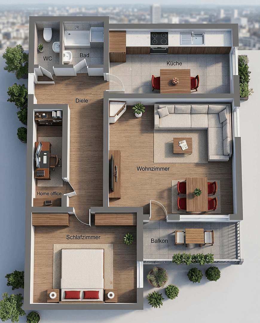 Predaj bytu 2-izbový 72 m², Schweinfurt, Bavorsko Predaj bytu 2-izbový 72 m², Schweinfurt, Bavorsko
