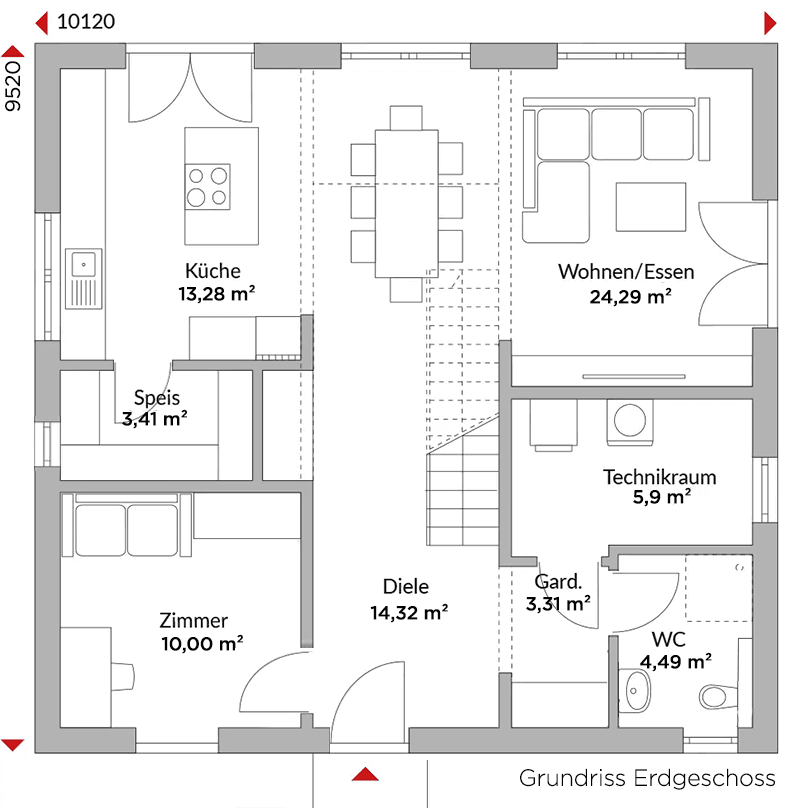 Predaj domu 153 m², pozemek 740 m², Gattendorf, Bavorsko Predaj domu 153 m², pozemek 740 m², Gattendorf, Bavorsko