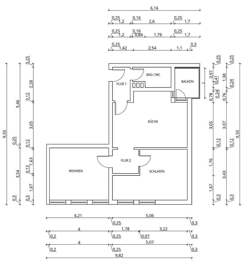 Prenájom bytu 2-izbový 56 m², Friedbergstraße 16a, Essen, Severné Porýnie - Westfálsko Prenájom bytu 2-izbový 56 m², Friedbergstraße 16a, Essen, Severné Porýnie - Westfálsko