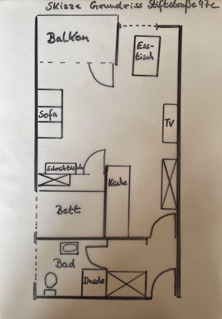 Prenájom bytu 2-izbový 47 m², Stiftstr. 47c, Minden, Severné Porýnie - Westfálsko Prenájom bytu 2-izbový 47 m², Stiftstr. 47c, Minden, Severné Porýnie - Westfálsko