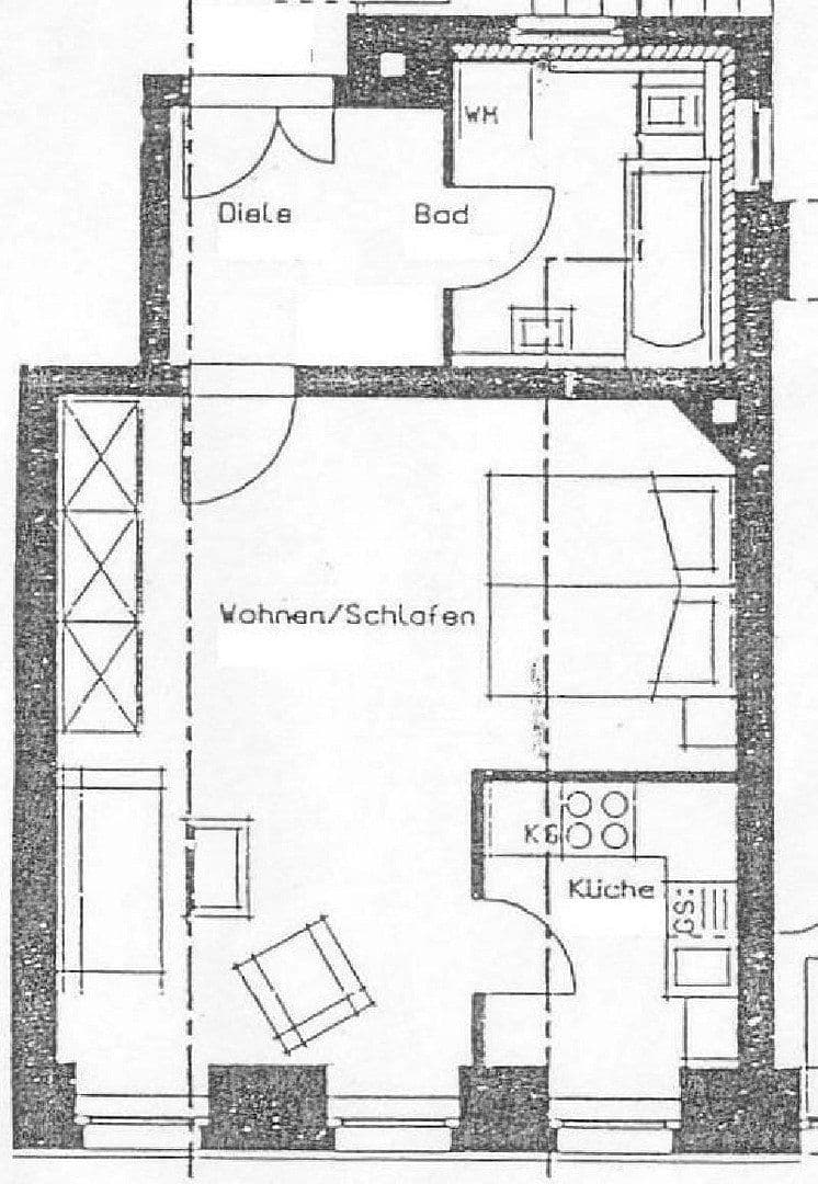 Prenájom bytu 1-izbový 41 m², Schenkendorfstraße 58, Leipzig, Sasko Prenájom bytu 1-izbový 41 m², Schenkendorfstraße 58, Leipzig, Sasko