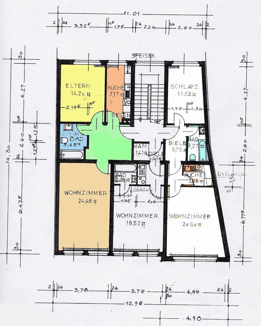 Prenájom bytu 2-izbový 58 m², Kompagniestraße 13, Flensburg, Šlezvicko-Holštajnsko Prenájom bytu 2-izbový 58 m², Kompagniestraße 13, Flensburg, Šlezvicko-Holštajnsko