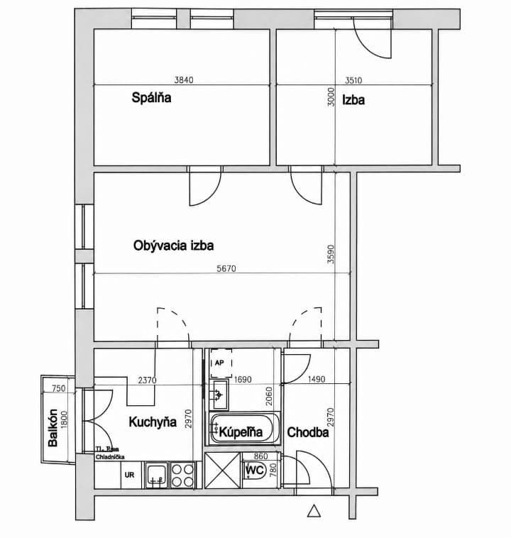 Predaj bytu 3-izbový 60 m², Račianska, Nové Mesto, Bratislavský kraj Predaj bytu 3-izbový 60 m², Račianska, Nové Mesto, Bratislavský kraj
