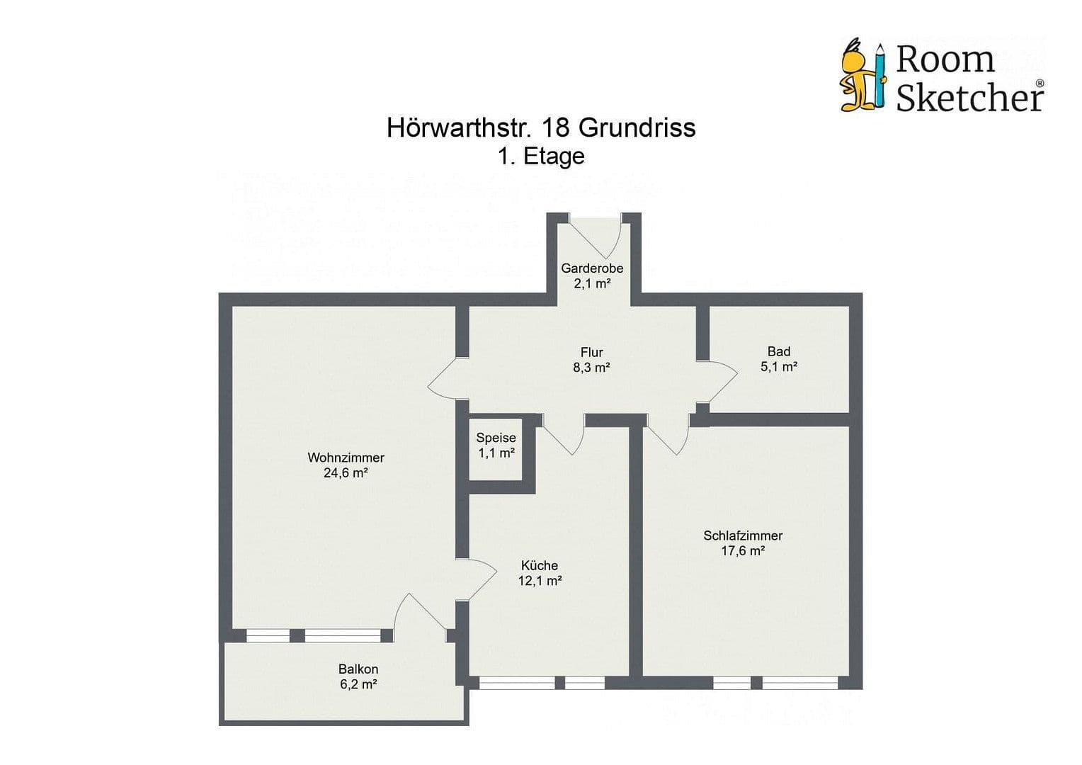 Prenájom bytu 2-izbový 74 m², Hörwarthstr. 18, München, Bavorsko Prenájom bytu 2-izbový 74 m², Hörwarthstr. 18, München, Bavorsko