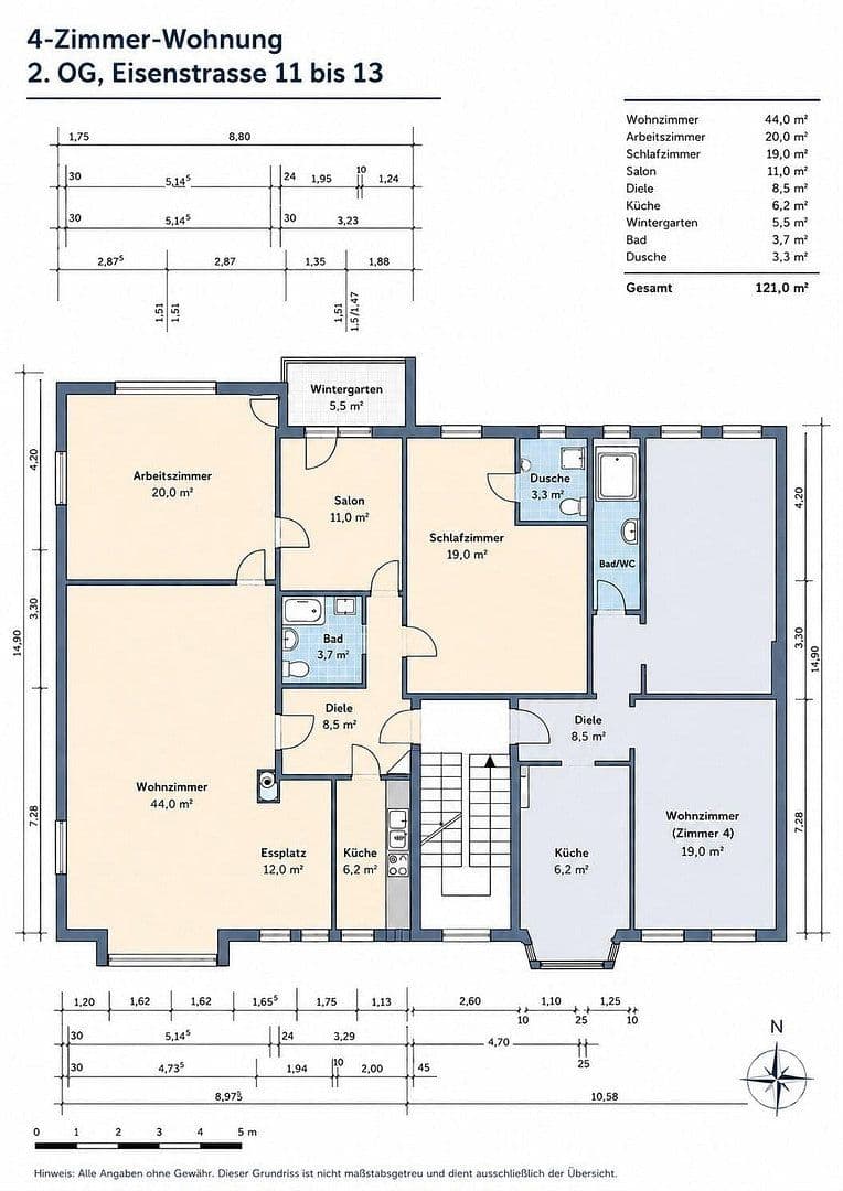 Predaj bytu 4-izbový 121 m², Eisenstraße 11, Düsseldorf, Severné Porýnie - Westfálsko Predaj bytu 4-izbový 121 m², Eisenstraße 11, Düsseldorf, Severné Porýnie - Westfálsko
