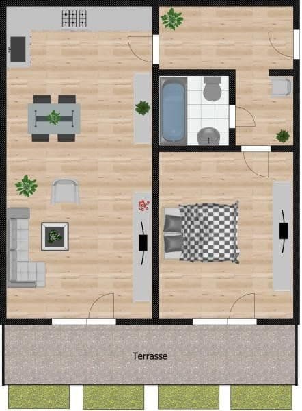 Prenájom bytu 2-izbový 58 m², Passau, Bavorsko Prenájom bytu 2-izbový 58 m², Passau, Bavorsko