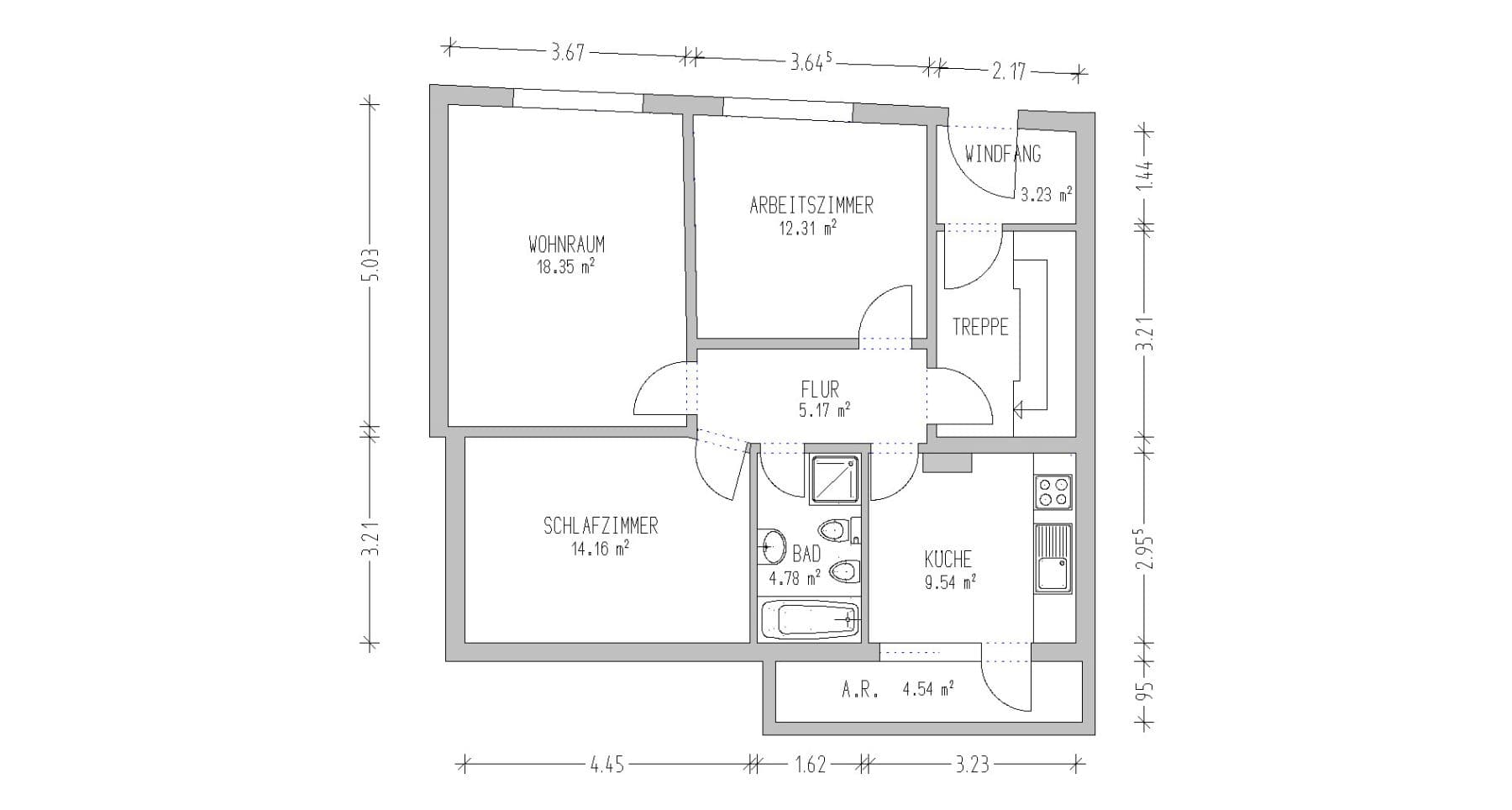 Prenájom bytu 3-izbový 69 m², Zietenstr. 11 A, Lübeck, Šlezvicko-Holštajnsko Prenájom bytu 3-izbový 69 m², Zietenstr. 11 A, Lübeck, Šlezvicko-Holštajnsko