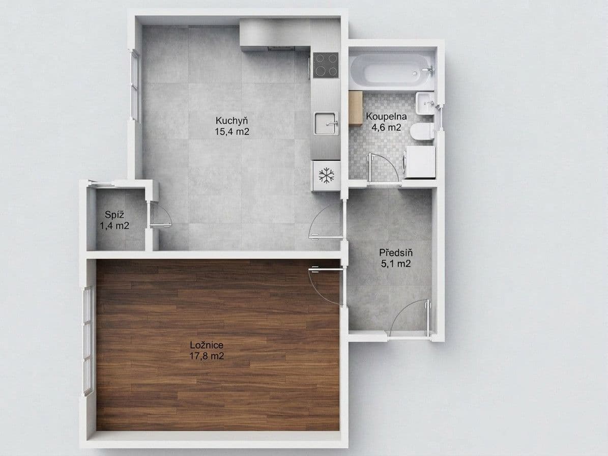 Predaj bytu 2-izbový 46 m², Viklefova, Praha, Praha Predaj bytu 2-izbový 46 m², Viklefova, Praha, Praha