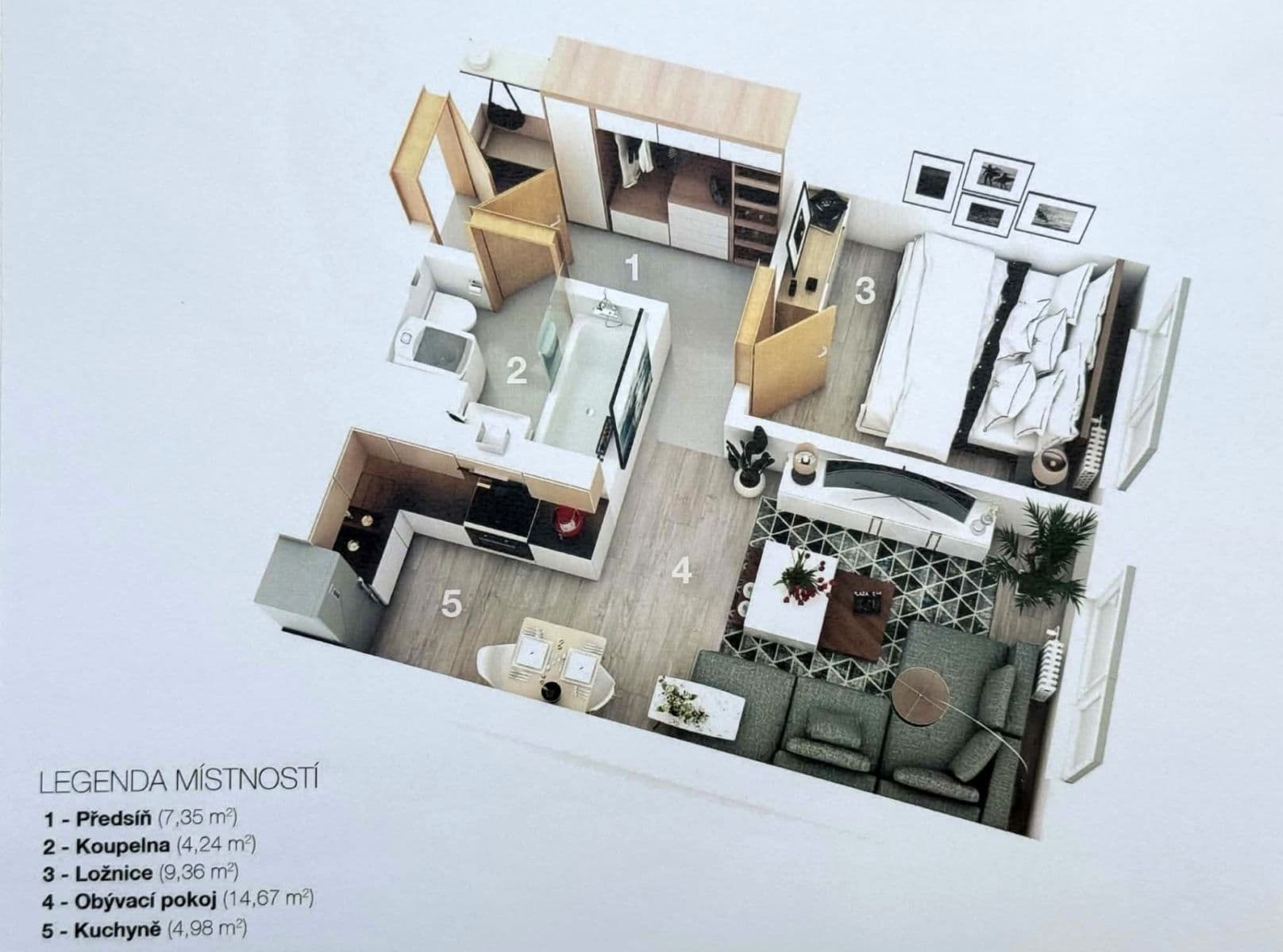 Prenájom bytu 2-izbový 41 m², Na růžovém poli, Kladno, Středočeský kraj Prenájom bytu 2-izbový 41 m², Na růžovém poli, Kladno, Středočeský kraj