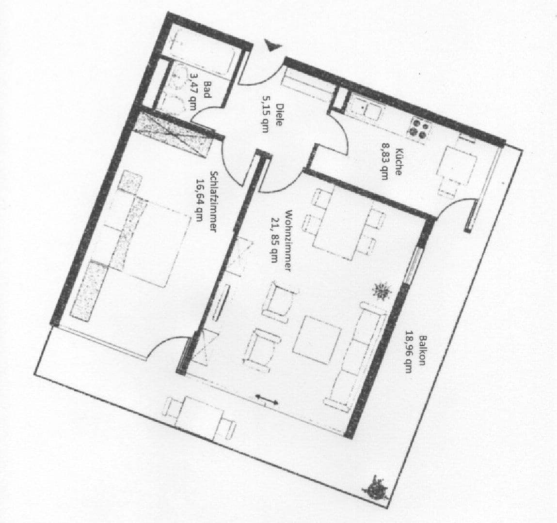 Prenájom bytu 2-izbový 60 m², St-Benedikt-Str. 1, Unterschleissheim, Bavorsko Prenájom bytu 2-izbový 60 m², St-Benedikt-Str. 1, Unterschleissheim, Bavorsko