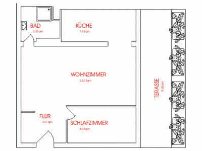 Prenájom bytu 2-izbový 53 m², Am Pichelssee 7, Berlin - Spandau, Berlín Prenájom bytu 2-izbový 53 m², Am Pichelssee 7, Berlin - Spandau, Berlín