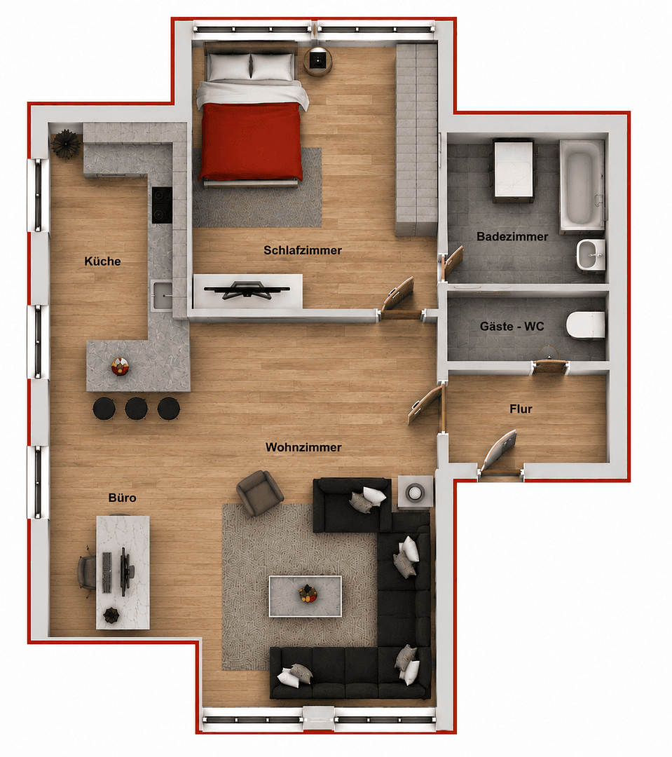 Predaj bytu 2-izbový 76 m², Mülheim an der Ruhr, Severné Porýnie - Westfálsko Predaj bytu 2-izbový 76 m², Mülheim an der Ruhr, Severné Porýnie - Westfálsko