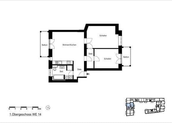 Prenájom bytu 3-izbový 86 m², Schloßstr. 69, Berlin, Berlín Prenájom bytu 3-izbový 86 m², Schloßstr. 69, Berlin, Berlín