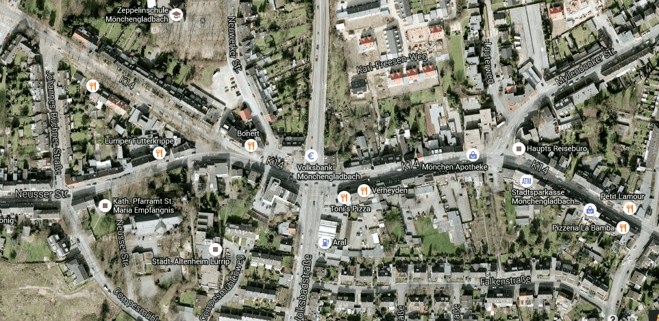 Prenájom bytu 2-izbový 39 m², Neusser Straße 263, Mönchengladbach, Severné Porýnie - Westfálsko Prenájom bytu 2-izbový 39 m², Neusser Straße 263, Mönchengladbach, Severné Porýnie - Westfálsko