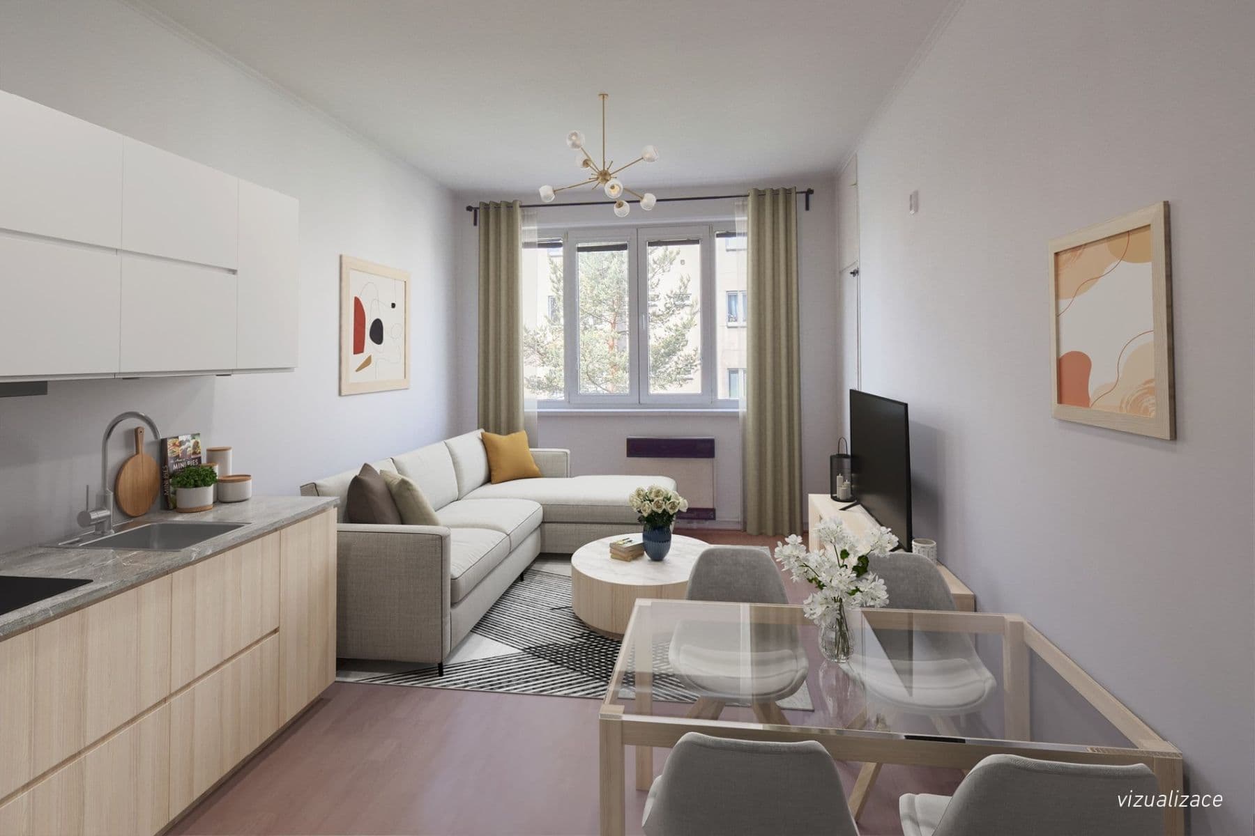 Predaj bytu 2-izbový 51 m², Nad Kajetánkou, Praha, Praha Predaj bytu 2-izbový 51 m², Nad Kajetánkou, Praha, Praha