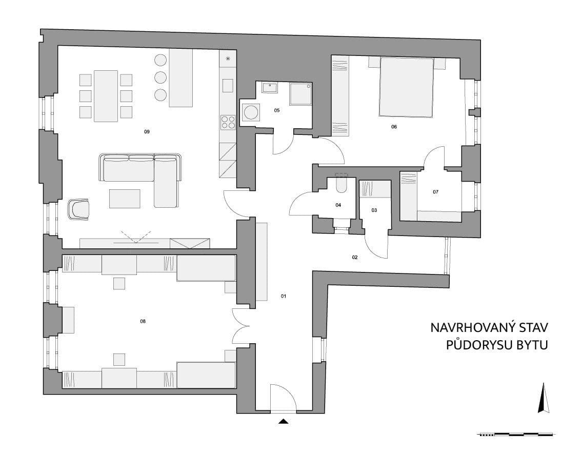 Predaj bytu 3-izbový 139 m², Mělnická, Praha, Praha Predaj bytu 3-izbový 139 m², Mělnická, Praha, Praha
