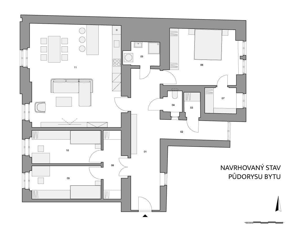 Predaj bytu 3-izbový 139 m², Mělnická, Praha, Praha Predaj bytu 3-izbový 139 m², Mělnická, Praha, Praha