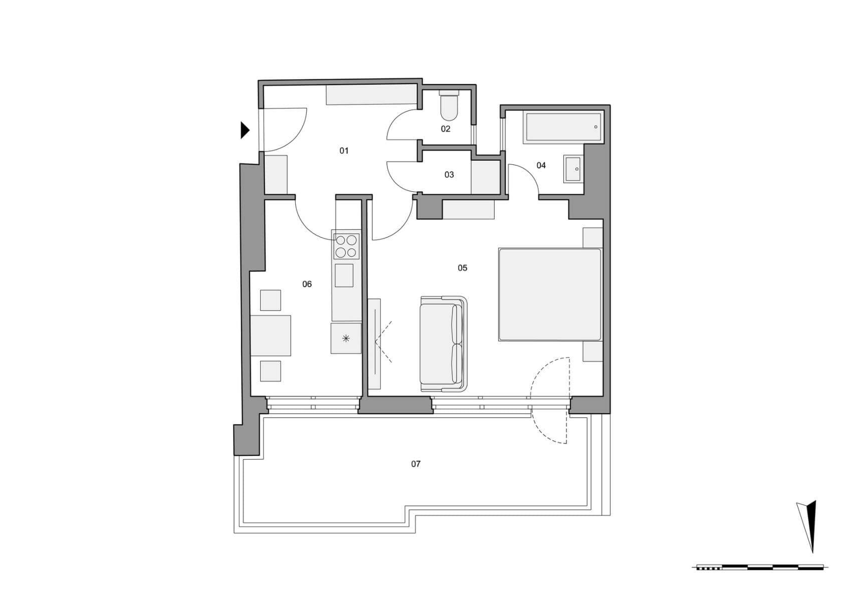 Predaj bytu 2-izbový 40 m², Vosmíkových, Praha, Praha Predaj bytu 2-izbový 40 m², Vosmíkových, Praha, Praha