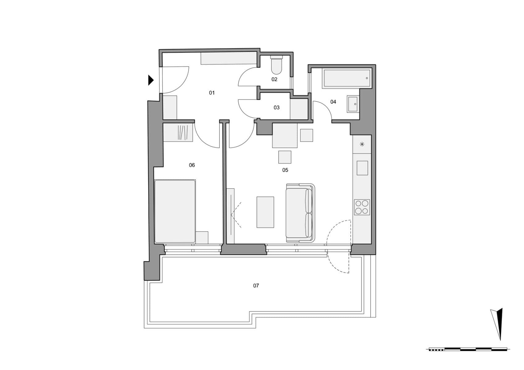Predaj bytu 2-izbový 40 m², Vosmíkových, Praha, Praha Predaj bytu 2-izbový 40 m², Vosmíkových, Praha, Praha