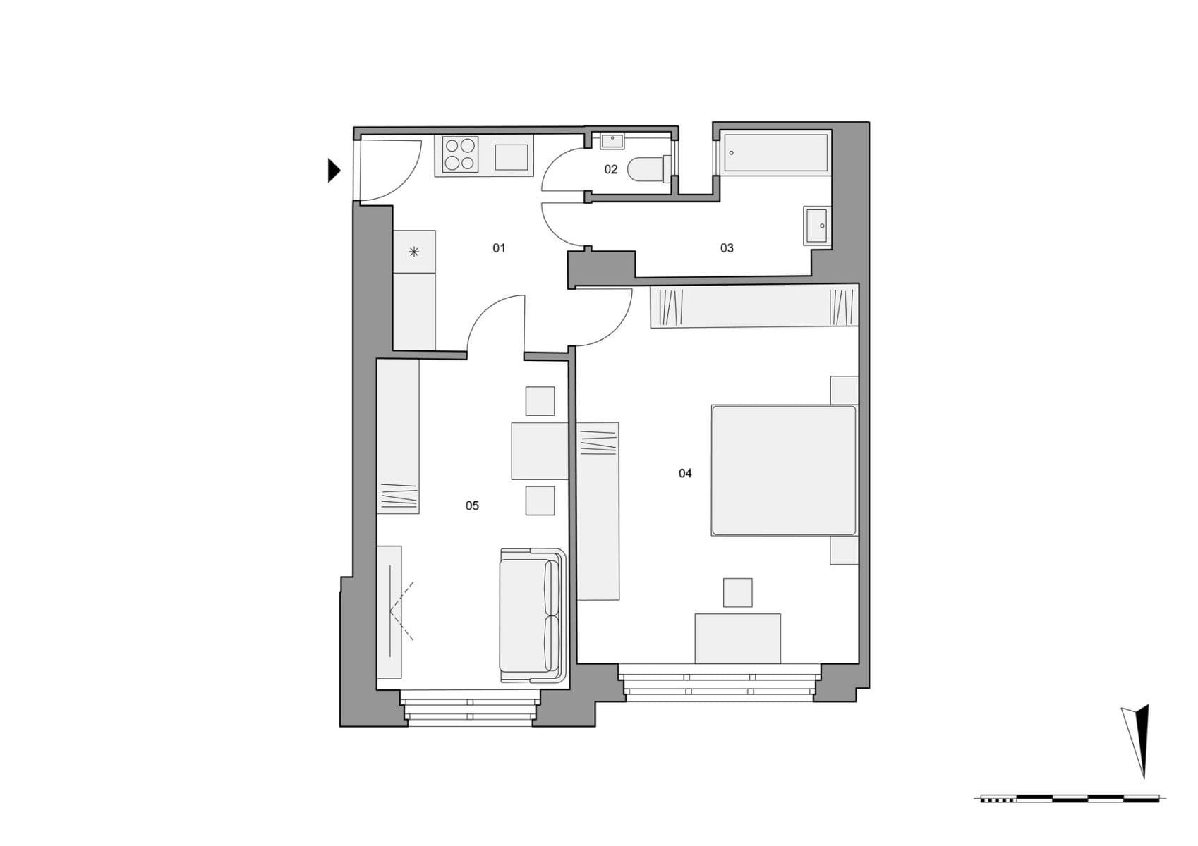 Predaj bytu 2-izbový 51 m², Vosmíkových, Praha, Praha Predaj bytu 2-izbový 51 m², Vosmíkových, Praha, Praha