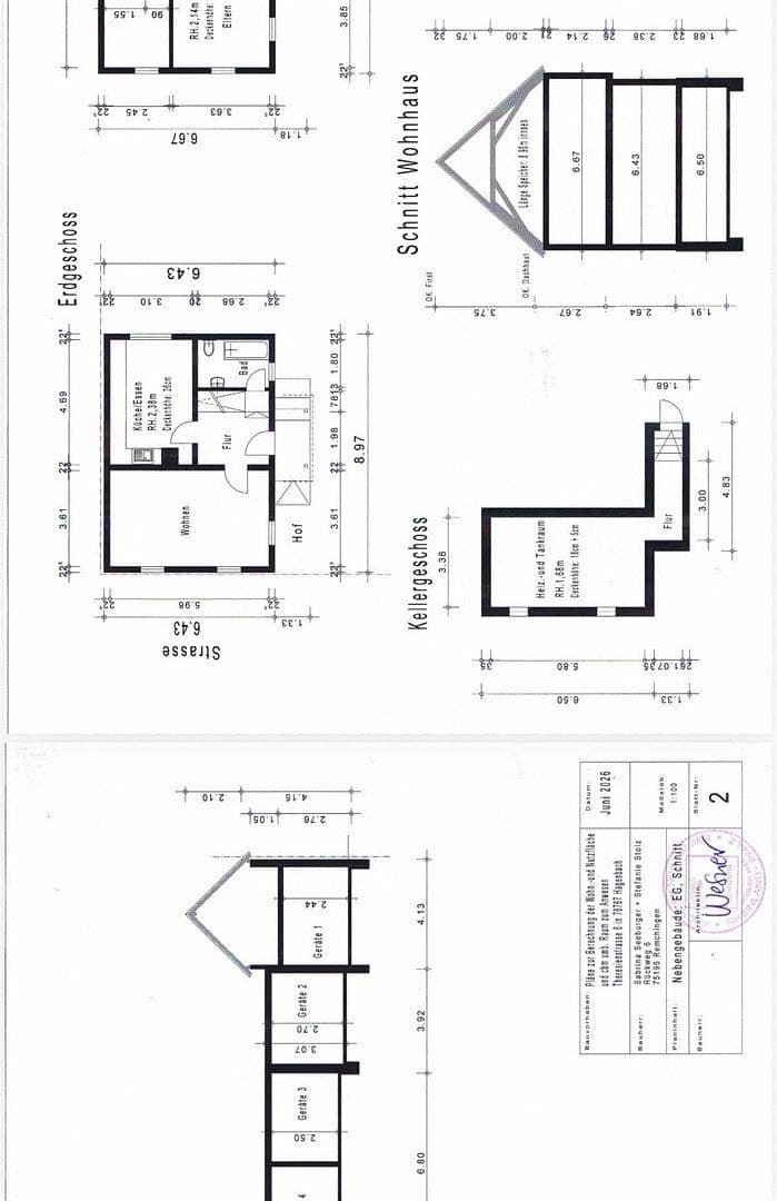 Predaj domu 95 m², pozemek 240 m², Thersienstraße 6, Hagenbach, Porýnie-Falcko Predaj domu 95 m², pozemek 240 m², Thersienstraße 6, Hagenbach, Porýnie-Falcko