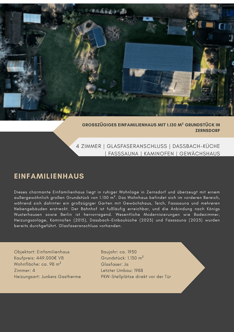Predaj domu 98 m², pozemek 1.130 m², Königs Wusterhausen, Brandenbursko Predaj domu 98 m², pozemek 1.130 m², Königs Wusterhausen, Brandenbursko