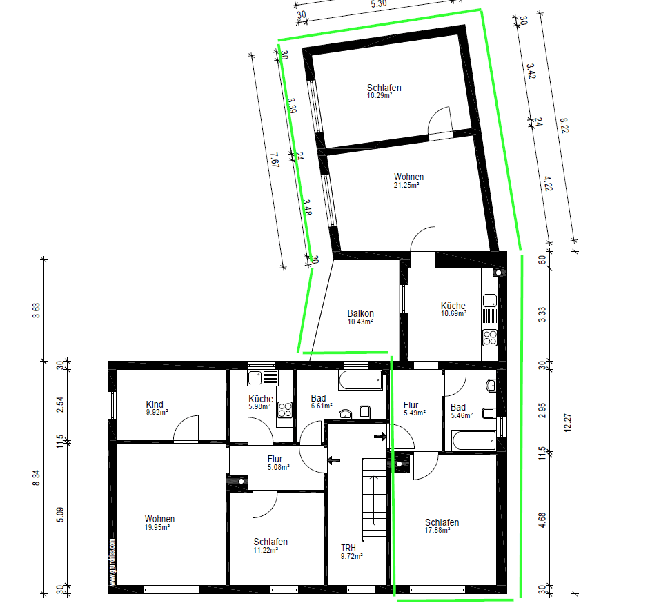 Prenájom bytu 3-izbový 84 m², Amberg, Bavorsko Prenájom bytu 3-izbový 84 m², Amberg, Bavorsko