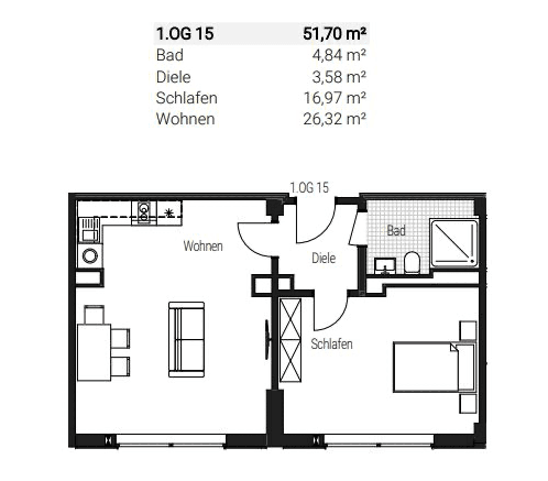 Prenájom bytu 2-izbový 52 m², Steinbühler Str. 4-6, Nürnberg, Bavorsko Prenájom bytu 2-izbový 52 m², Steinbühler Str. 4-6, Nürnberg, Bavorsko