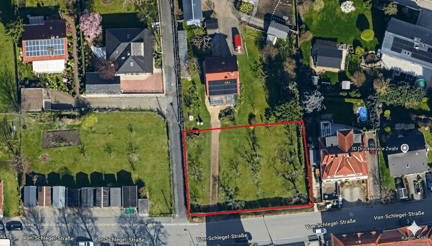 Predaj pozemku 840 m², Von-Schlegel-Straße 0, Zwickau, Sasko Predaj pozemku 840 m², Von-Schlegel-Straße 0, Zwickau, Sasko