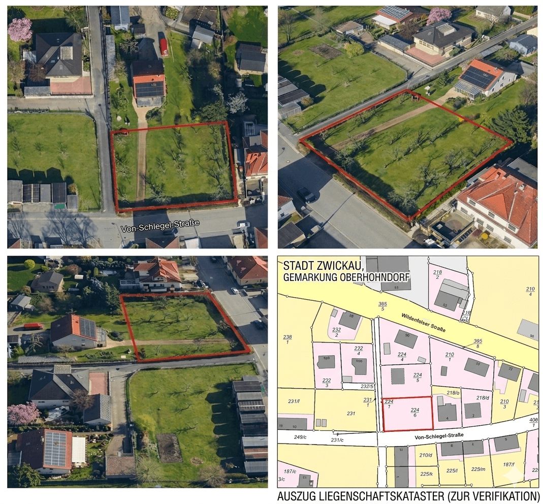 Predaj pozemku 840 m², Von-Schlegel-Straße 0, Zwickau, Sasko Predaj pozemku 840 m², Von-Schlegel-Straße 0, Zwickau, Sasko
