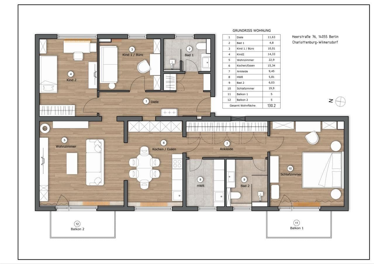 Predaj bytu 4-izbový 130 m², Heerstr. 76, Berlin, Berlín Predaj bytu 4-izbový 130 m², Heerstr. 76, Berlin, Berlín