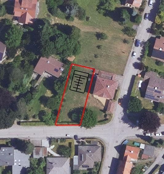 Predaj pozemku 638 m², Haldenweg, Stadtbergen, Bavorsko Predaj pozemku 638 m², Haldenweg, Stadtbergen, Bavorsko