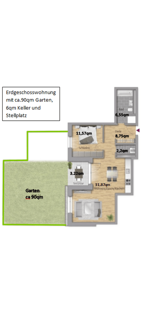 Prenájom bytu 2-izbový 65 m², Herbert-Belser-Ring 2, 63477 Maintal, Maintal, Hesensko Prenájom bytu 2-izbový 65 m², Herbert-Belser-Ring 2, 63477 Maintal, Maintal, Hesensko