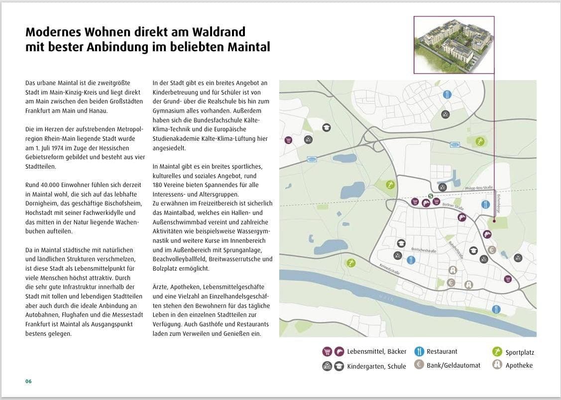 Prenájom bytu 2-izbový 65 m², Herbert-Belser-Ring 2, 63477 Maintal, Maintal, Hesensko Prenájom bytu 2-izbový 65 m², Herbert-Belser-Ring 2, 63477 Maintal, Maintal, Hesensko