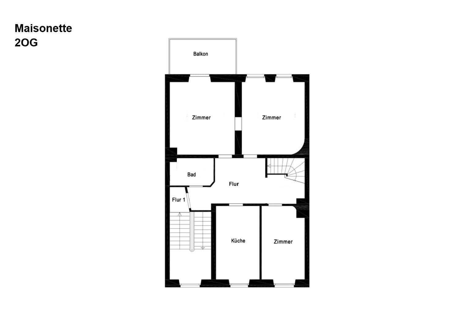 Prenájom bytu 5-izbový 145 m², Kohlhökerstrasse, Bremen, Brémy Prenájom bytu 5-izbový 145 m², Kohlhökerstrasse, Bremen, Brémy