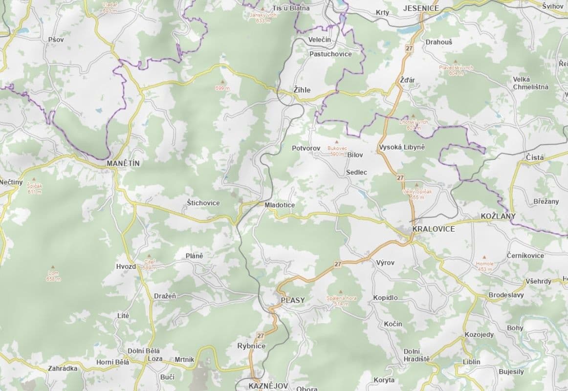 Predaj pozemku 7.342 m², Mladotice, Plzeňský kraj Predaj pozemku 7.342 m², Mladotice, Plzeňský kraj