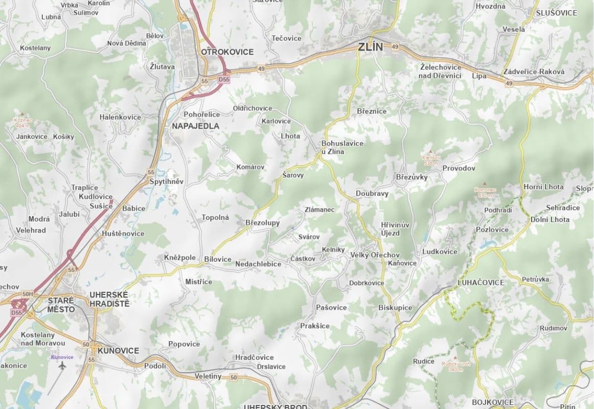Predaj pozemku 7.367 m², Zlámanec, Zlínský kraj Predaj pozemku 7.367 m², Zlámanec, Zlínský kraj