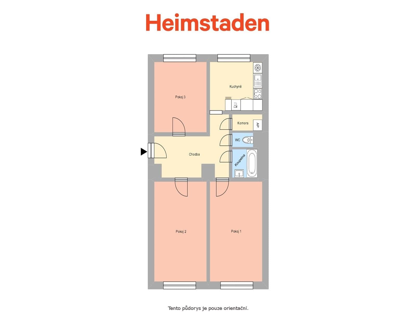 Prenájom bytu 3-izbový 72 m², Fibichova, Havířov, Moravskoslezský kraj Prenájom bytu 3-izbový 72 m², Fibichova, Havířov, Moravskoslezský kraj