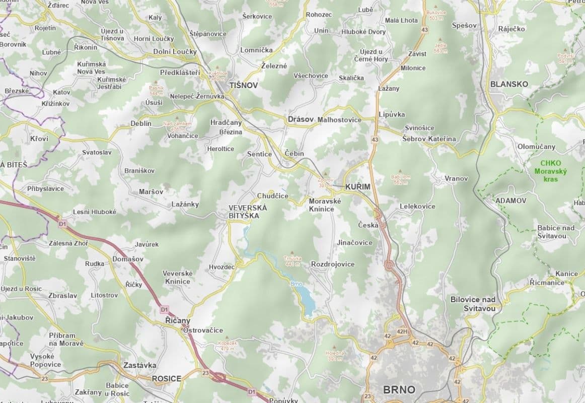 Predaj pozemku 3.943 m², Čebín, Jihomoravský kraj Predaj pozemku 3.943 m², Čebín, Jihomoravský kraj