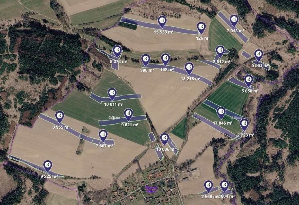 Predaj pozemku 1.295 m², Obrataň, Kraj Vysočina Predaj pozemku 1.295 m², Obrataň, Kraj Vysočina