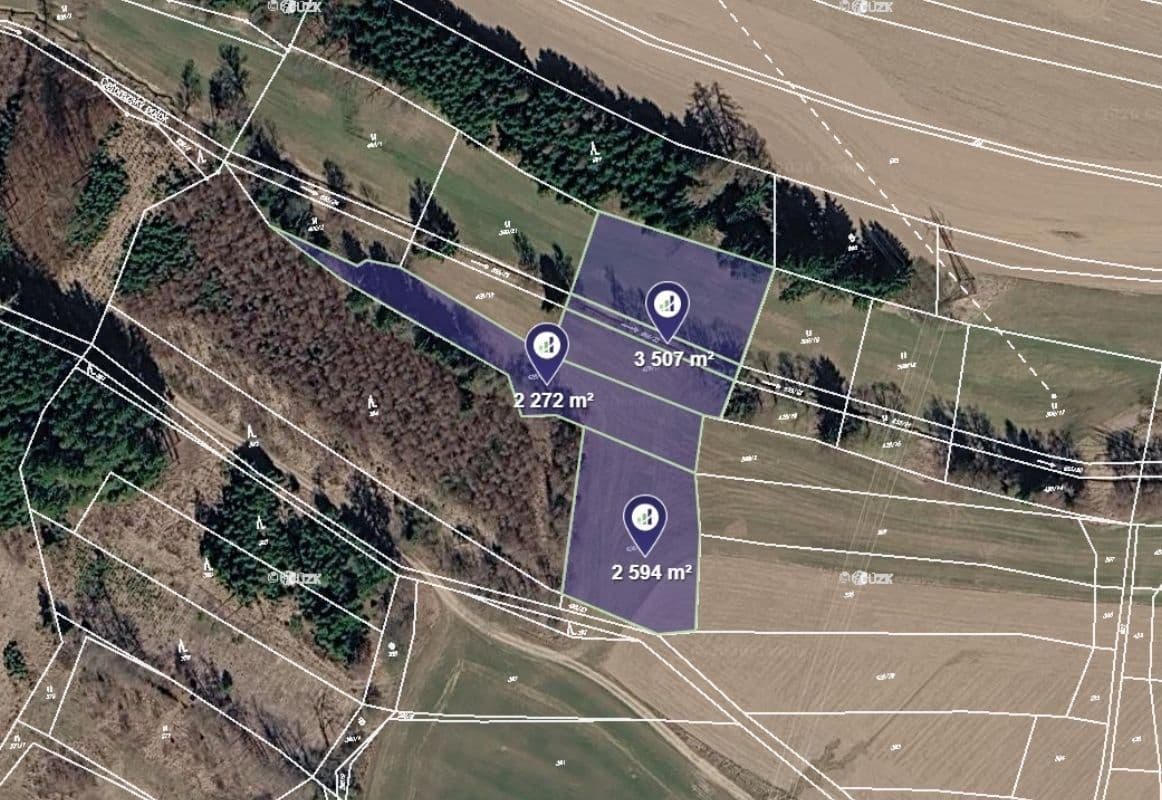 Predaj pozemku 1.295 m², Obrataň, Kraj Vysočina Predaj pozemku 1.295 m², Obrataň, Kraj Vysočina
