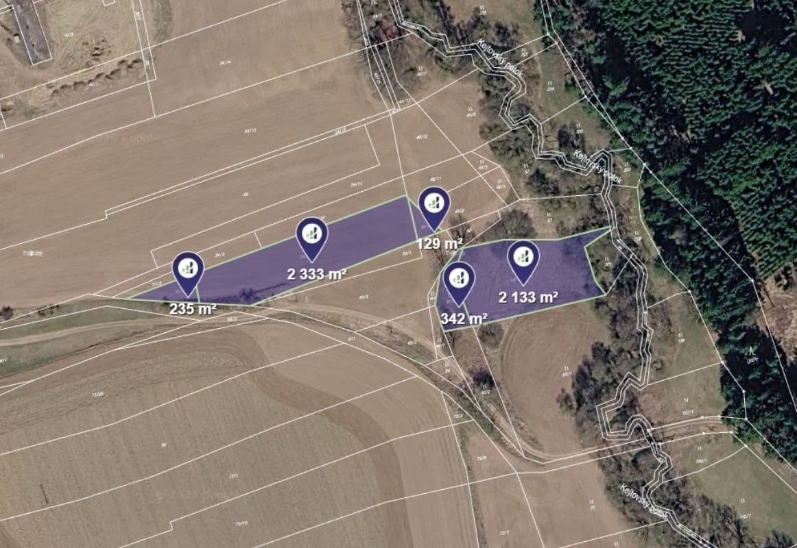 Predaj pozemku 1.295 m², Obrataň, Kraj Vysočina Predaj pozemku 1.295 m², Obrataň, Kraj Vysočina