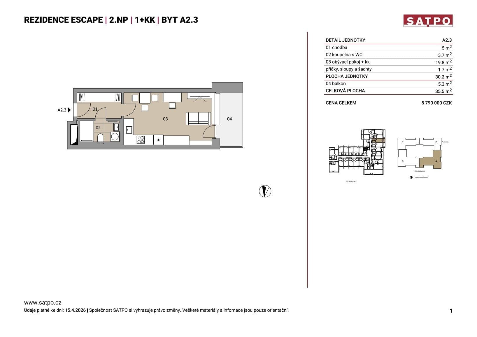 Predaj bytu 1-izbový 30 m², Stochovská, Praha, Praha Predaj bytu 1-izbový 30 m², Stochovská, Praha, Praha