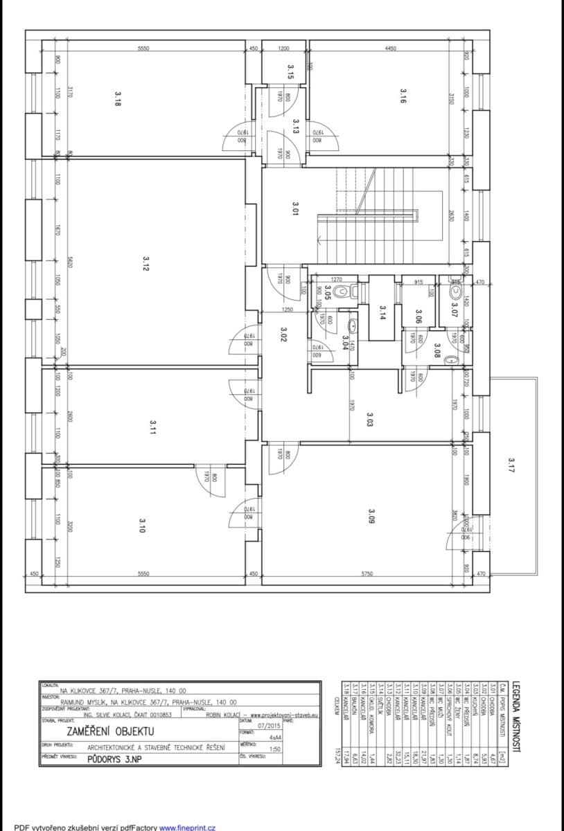 Prenájom kancelárie 150 m², Na Klikovce, Praha, Praha Prenájom kancelárie 150 m², Na Klikovce, Praha, Praha